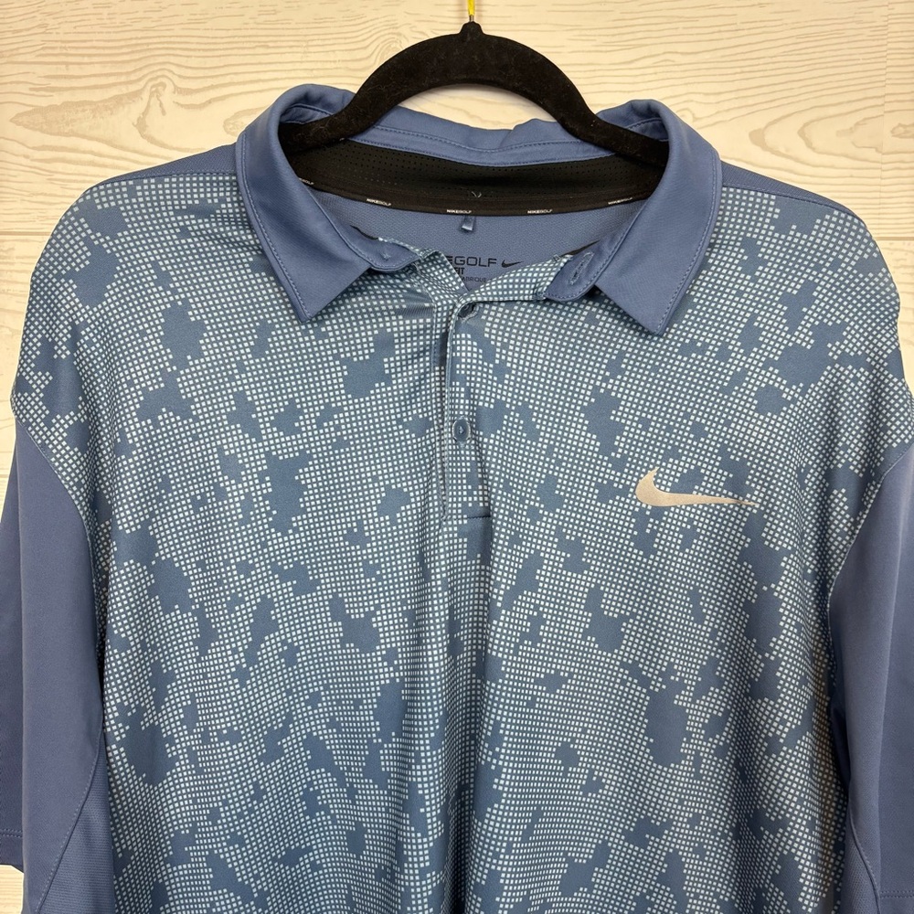 Nike Golf Navy Blue Standard Fit Dri-Fit Polo Size XL - Picture 2 of 8